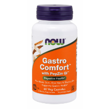 NOW Gastro Comfort with PepZin GI 60 Veg Caps. What is Gastro Comfort?  NOW® Gastro Comfort™ is formulated to support a healthy stomach lining.  Gastro Comfort™ features the clinically tested ingredient PepZin GI™, which is a proprietary form of zinc complexed with carnosine that has been shown to support the integrity of the stomach lining by promoting its own natural healing processes.