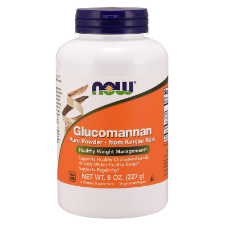 NOW Glucomannan 227g Powder. What is Glucomannan?  Glucomannan is a soluble, bulk-forming fibre derived from the konjac root (Amorphophallus konjac) that can help to maintain intestinal regularity. Glucomannan may also help to maintain serum lipid levels already within the healthy range. 