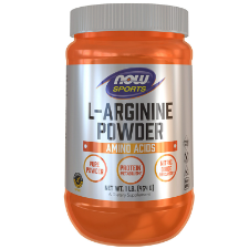 NOW L-Arginine Powder 454g What is L-Arginine?  Arginine is a conditionally essential basic amino acid involved primarily in urea metabolism and excretion, as well as in DNA synthesis and protein production. It is an important precursor of nitric oxide (NO) and thus plays a role in the dilation of blood vessels.