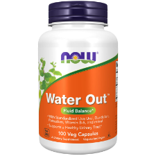 NOW Water Out Fluid Balance 100 Veg Caps. What is Water Out?  NOW® Water Out™ is a blend of complementary herbs and nutrients formulated to support healthy urinary tract function and proper bodily fluid balance.  Water Out™ features Dandelion, which has been traditionally used to support the maintenance of water equilibrium, as well as Uva Ursi and Juniper, which have been used historically by herbalists to support a healthy urinary tract.