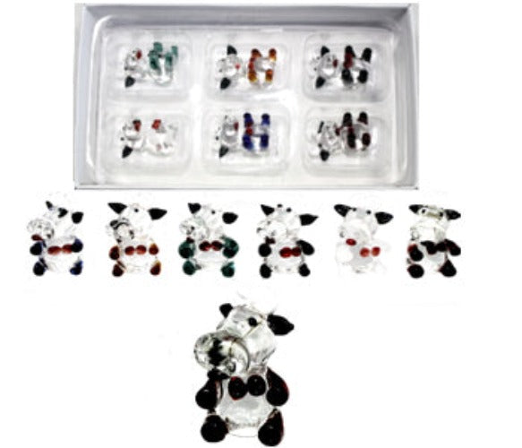 Kaku Cows Glass Micro (H) 30mm – 6 Assorted Colours