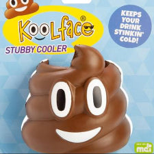 Koolface Smiling Poo Stubby Cooler Cheeky smiling poo stubby cooler Sturdy foam insulates hot or cold drinks and absorbs moisture to keep hands dry Designed to fit canned drinks 11(L) x 11(W) x 10.50 (H) cm SKU: RS-SC/P