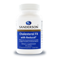 SANDERSON Cholesterol FX 90 Capsules Cholesterol FX is an effective support for healthy cholesterol levels  What is Cholesterol?  Cholesterol is a compound that is an integral structural component of cell membranes and a precursor in the synthesis of steroid hormones. Dietary cholesterol is obtained from animal sources, but cholesterol is also synthesized by the liver. 