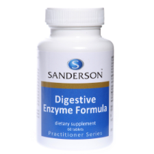 SANDERSON Digestive Enzyme Formula 60 Tablets 80% of our body’s energy is expended by the digestive process. If you are run down, under stress, living in a very hot or very cold climate, pregnant or a frequent traveller, then extra enzymes may be required by your body.