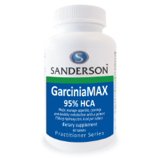 SANDERSON GarciniaMAX is a very high potency extract from the rind of the Asian fruit Garcinia Cambogia (Malabar tamarind). This extract is standardized to 95% of the scientifically researched active ingredient Hydroxycitric acid (HCA) to effectively support a planned weight management programme of diet and exercise.