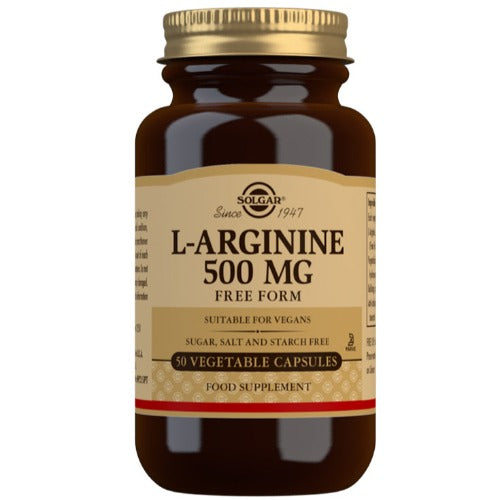 Solgar L-Arginine 500 mg Vegetable 50 Capsules
