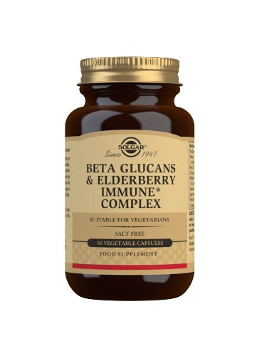 Solgar Beta Glucans & Elderberry Immune Complex 60 Vegetable Capsules