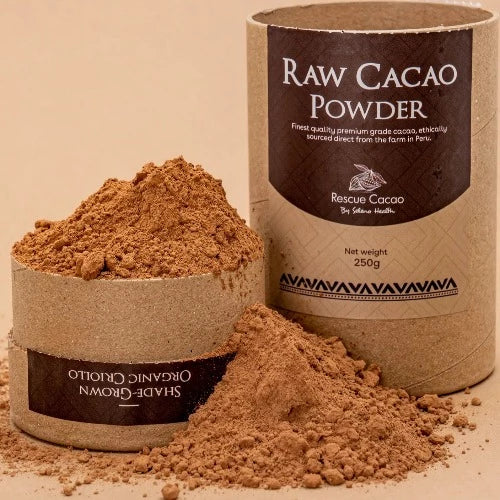 Seleno Organic Criollo Raw Cacao Powder 250 grams 100% pure organic, single-origin, raw cacao powder.  Our cacao is fermented and sun dried, before being milled and pressed to seperate the butter from the cacao mass, following ancient traditions. It is packed with bioactive ethanolamides, tryptophan, tryptamine, phenylethylamine, polyphenols, magnesium, zinc and other essential minerals, with beautiful rich aromatic flavour.
