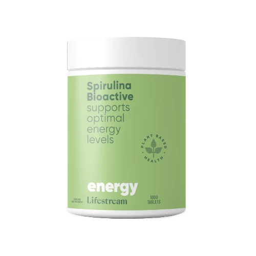 Lifestream Spirulina Bioactive 1000 Tablets The natural multi – full of superfood nutrition for low energy levels. Are you run down or exhausted? Do you have a busy or stressful lifestyle? Are you iron deficient? Or perhaps you are just seeking longer lasting energy?! Our Spirulina Bioactive will help! 