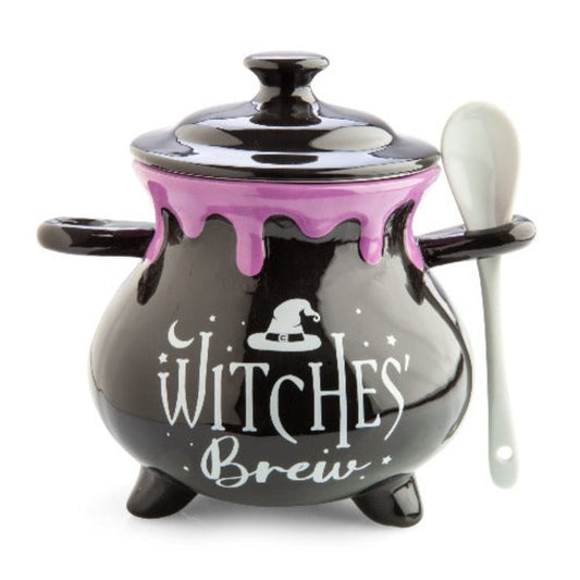 Witches' Brew Cauldron Soup Bowl & Spoon