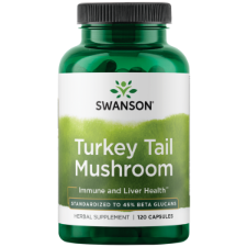 SWANSON Turkey Tail Mushroom 500mg, 120 Capsules 1st Stop, Marshall's Health Shop!  About Turkey Tail Mushrooms  Strengthen your body's defenses at the most fundamental level with the protective power of Turkey Tail Mushroom. Traditional Chinese and Japanese herbalists have treasured Turkey Tail Mushroom as a powerful tonic for the immune system and healthy liver function. 