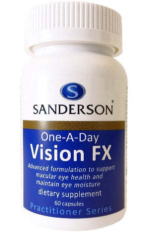 SANDERSON 1-A-Day Vision FX 60 Caps Vision for Life  The eye is our most important sensory organ and good vision is a prerequisite for an active life. Up to 80% of all impressions are perceived by sight. However, we often don't think about our senses until an organ stops working.