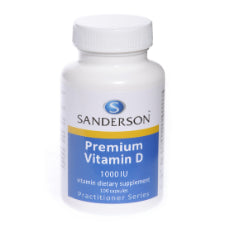 SANDERSON PREMIUM VITAMIN D3 1000IU 100 Caps. Vitamin D is known as the ‘sunshine’ vitamin because the body obtains this essential vitamin from the sun’s UV rays. With increased awareness of the harmful effects of over exposure to sunlight, and promotion of reduced exposure to reduce the risk of skin cancer, it is becoming evident that more and more people have low vitamin D levels