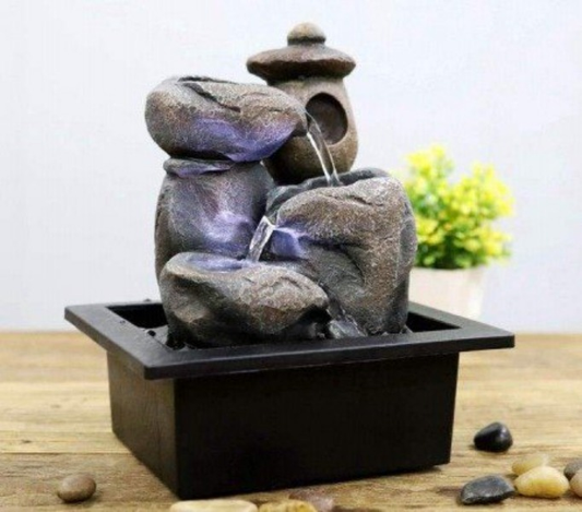 Water Feature Japanese Inspired 21x17.50x25CM  Warm-white light  SKU: WF32