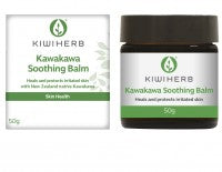 KIWIHERB Kawakawa Soothing Balm 50g Kiwiherb Kawakawa Soothing Balm works to soothe, heal and protect irritated skin.  Kawakawa has been traditionally used in Māori herbal practice for centuries for its restorative and protective properties in a variety of skin conditions. Combined with Black Pepper for increased absorption, Kiwiherb Kawakawa Soothing Balm is your all-in-one balm, ideal for dry and inflamed skin in need of nourishment and a little extra care.