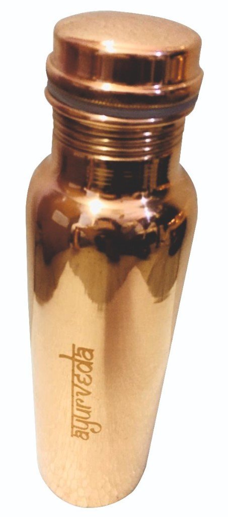 Ayurveda Copper Water Bottle 1L - 1st Stop Marshall's Health Shop, Gift Shop! - Heath and Natural Therapy New Brighton Christchurch - Naturopath