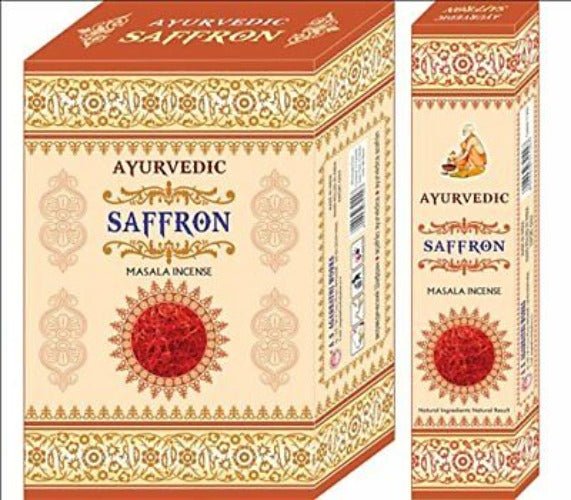 AYURVEDIC Saffron Incense sticks - 1st Stop Marshall's Health Shop, Gift Shop! - Heath and Natural Therapy New Brighton Christchurch - Naturopath