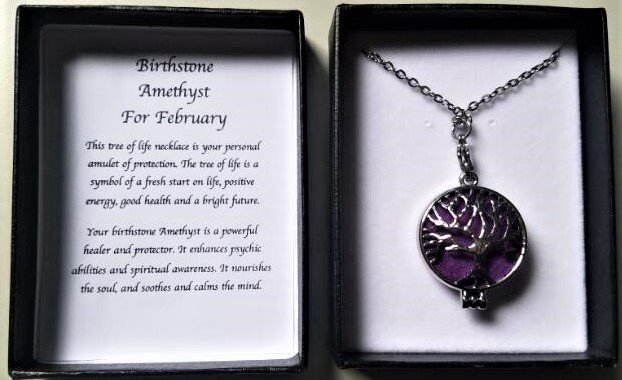 Birthstone Necklace Amethyst February - 1st Stop Marshall's Health Shop, Gift Shop! - Heath and Natural Therapy New Brighton Christchurch - Naturopath
