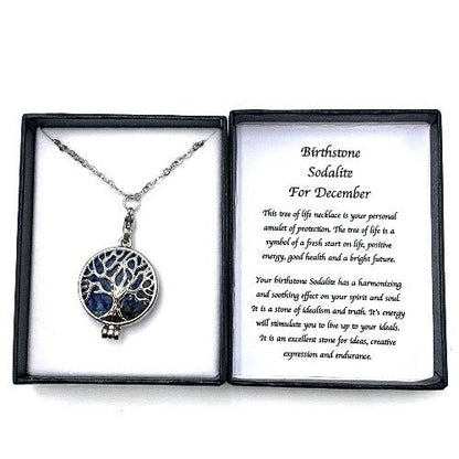 Birthstone Necklace Sodalite December - 1st Stop Marshall's Health Shop, Gift Shop! - Heath and Natural Therapy New Brighton Christchurch - Naturopath