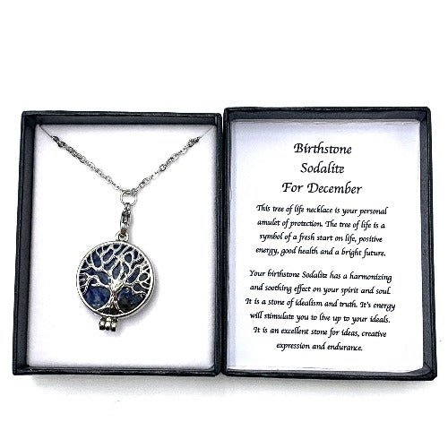 Birthstone Necklace Sodalite December - 1st Stop Marshall's Health Shop, Gift Shop! - Heath and Natural Therapy New Brighton Christchurch - Naturopath