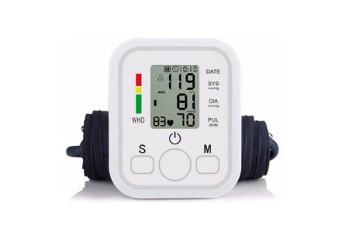 1st Stop, Marshalls Health Shop! Electronic Blood Pressure Monitor Portable Blood Pressure Monitor Household Sphygmomanometer Arm Band Type Digital Electronic Mini Blood Pressure Meter Tonometer