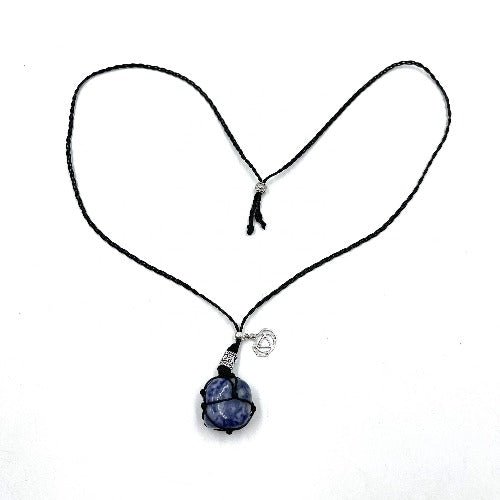 Braided Stone Necklace Sodalite - 1st Stop Marshall's Health Shop, Gift Shop! - Heath and Natural Therapy New Brighton Christchurch - Naturopath