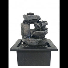 Water Feature Rocky Pools 16.5x13x21cm  Warm-white light  SKU: WF79