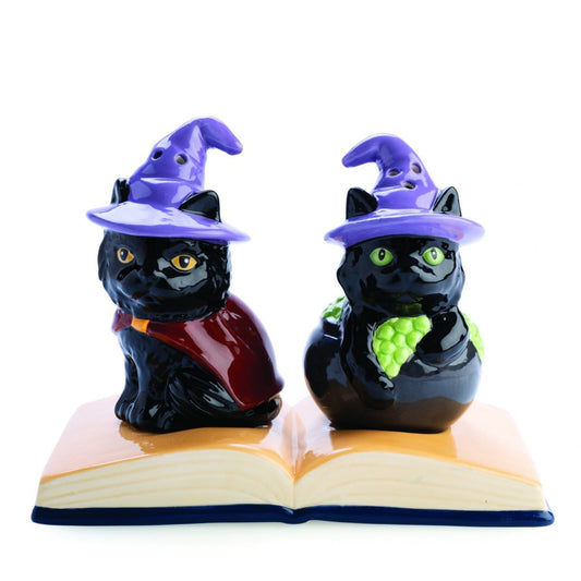 Flavour Mates Black Cats Salt & Pepper Set