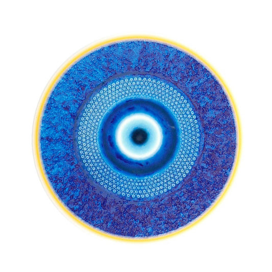 Ceramic Coaster Evil Eye - Small (CMC7) - 1st Stop Marshall's Health Shop, Gift Shop! - Heath and Natural Therapy New Brighton Christchurch - Naturopath