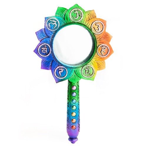 Chakra Hand Mirror - 1st Stop Marshall's Health Shop, Gift Shop! - Heath and Natural Therapy New Brighton Christchurch - Naturopath