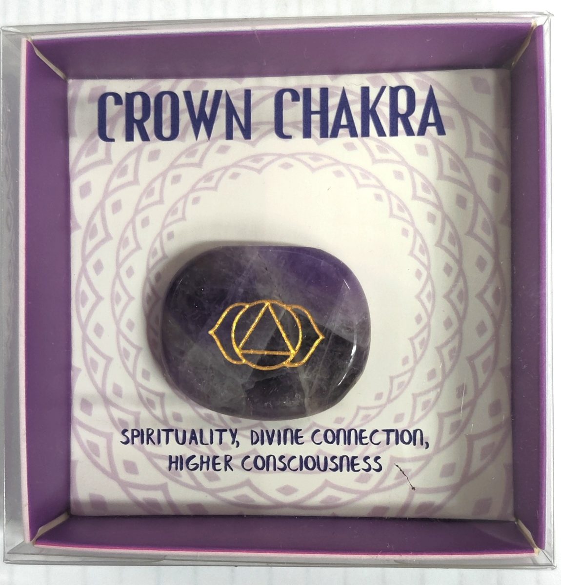 Chakra Meditation Stone Amethyst - Crown Chakra - MarshallsHealthShop