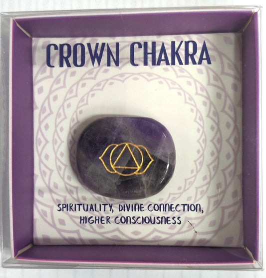 Chakra Meditation Stone Amethyst - Crown Chakra - MarshallsHealthShop