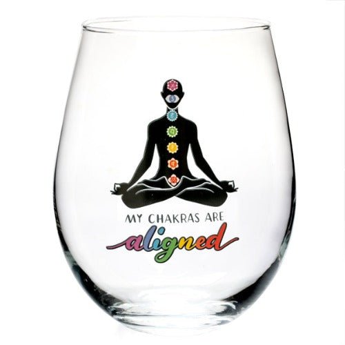 Chakra Tallulah Wellness Stemless Glass - 1st Stop Marshall's Health Shop, Gift Shop! - Heath and Natural Therapy New Brighton Christchurch - Naturopath