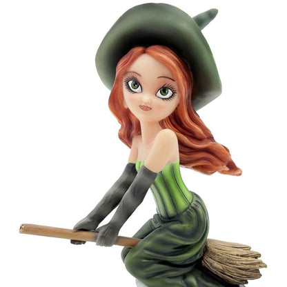 Witch Sitting on Broom