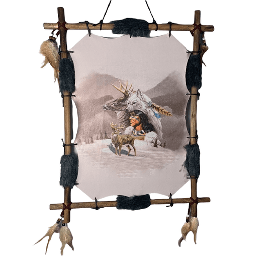 Dreamcatcher Indian Wolf Rectangle - 1st Stop Marshall's Health Shop, Gift Shop! - Heath and Natural Therapy New Brighton Christchurch - Naturopath