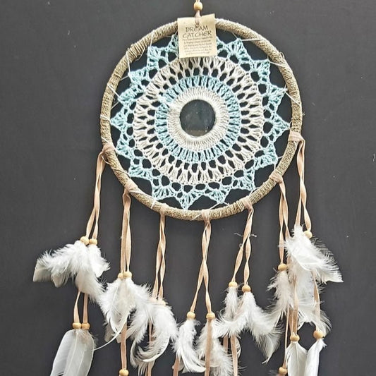 Dreamcatcher Natural Crochet 22cm - 1st Stop Marshall's Health Shop, Gift Shop! - Heath and Natural Therapy New Brighton Christchurch - Naturopath