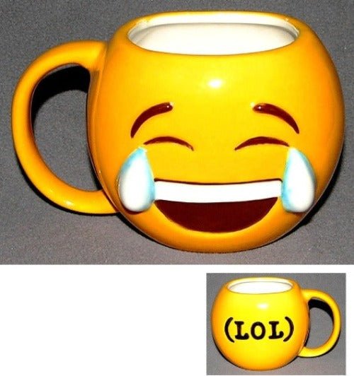 Emoji Mug Joy - 1st Stop Marshall's Health Shop, Gift Shop! - Heath and Natural Therapy New Brighton Christchurch - Naturopath