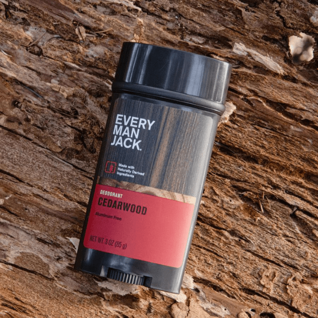 Every Man Jack Deodorant Cedarwood 85g 1st Stop, Marshall's Health Shop!  Spicy Cedar. Earthy vetiver. A hint of Bergamot. Cedarwood is the clear choice for today’s outdoor inspired man looking to step up his men’s care game.  Stink less, feel fresh. Experience the all-day odor protection of our aluminum free deodorant, made with clean ingredients & insanely fresh scents.