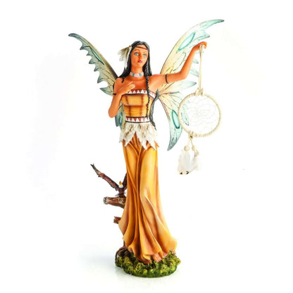 Fairy with Dreamcatcher/Eagle Companion Figurine - MarshallsHealthShop
