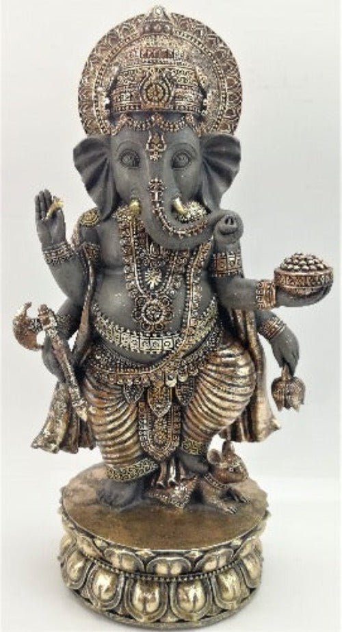 Ganesh Standing Figurine - 1st Stop Marshall's Health Shop, Gift Shop! - Heath and Natural Therapy New Brighton Christchurch - Naturopath
