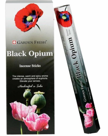 Garden Fresh Black Opium Incense - 1st Stop Marshall's Health Shop, Gift Shop! - Heath and Natural Therapy New Brighton Christchurch - Naturopath