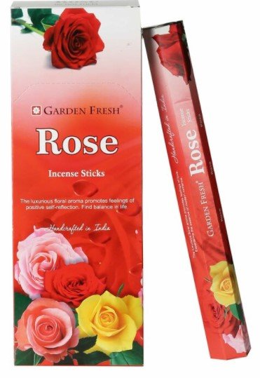 Garden Fresh Rose Incense - 1st Stop Marshall's Health Shop, Gift Shop! - Heath and Natural Therapy New Brighton Christchurch - Naturopath
