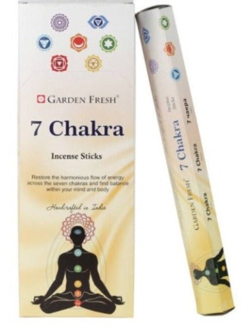 Garden Fresh Seven Chakra Incense - 1st Stop Marshall's Health Shop, Gift Shop! - Heath and Natural Therapy New Brighton Christchurch - Naturopath