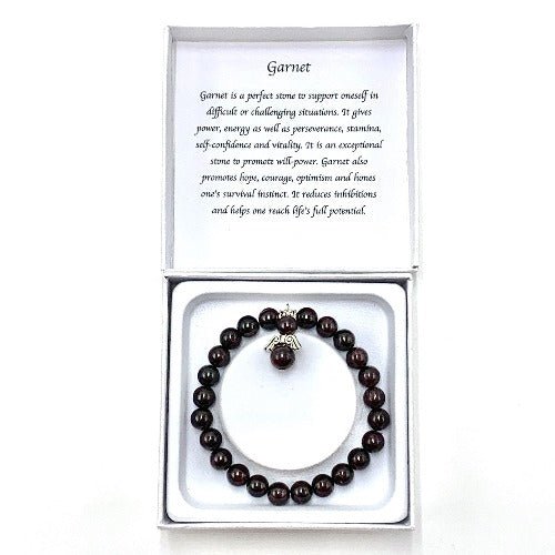 Garnet Bracelet - 1st Stop Marshall's Health Shop, Gift Shop! - Heath and Natural Therapy New Brighton Christchurch - Naturopath