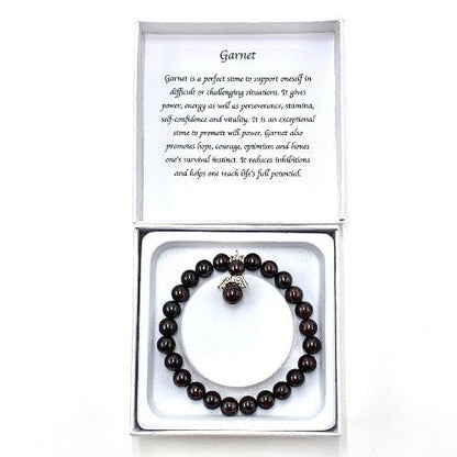 Garnet Bracelet - 1st Stop Marshall's Health Shop, Gift Shop! - Heath and Natural Therapy New Brighton Christchurch - Naturopath