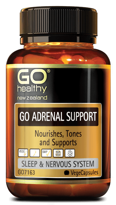 GO ADRENAL SUPPORT is a comprehensive blend of herbs, vitamins and minerals that support healthy adrenal function. GO Adrenal Support has been designed specifically to tone, support and nourish the adrenal glands, making it the ideal supplement to provide support to those with low adrenal function. In addition the ingredients will help the body cope with stress that every day life can bring.