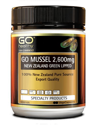 GO MUSSEL 2,600mg contains only 100% pure New Zealand Green Lipped Mussel powder. It is well known to support joint and cartilage health as well as joint mobility. Naturally occurring marine lipids and Chondroitin make Mussel powder an excellent nutritional supplement of choice by many people around the world.