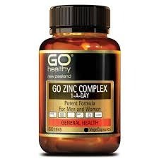 GO ZINC COMPLEX is a complete all in one Zinc supplement containing three forms of Zinc to maximise the absorption and bioavailability. Key nutrients have been included to further enhance Zinc absorption. Adequate Zinc levels are essential to good health. Zinc is a trace element that plays a major role in supporting the health of the immune and reproductive systems while also maintaining healthy hair, skin and nails.