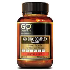 GO ZINC COMPLEX is a complete all in one Zinc supplement containing three forms of Zinc to maximise the absorption and bioavailability. Key nutrients have been included to further enhance Zinc absorption. Adequate Zinc levels are essential to good health. Zinc is a trace element that plays a major role in supporting the health of the immune and reproductive systems while also maintaining healthy hair, skin and nails.