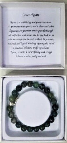 Green Agate Bracelet - 1st Stop Marshall's Health Shop, Gift Shop! - Heath and Natural Therapy New Brighton Christchurch - Naturopath